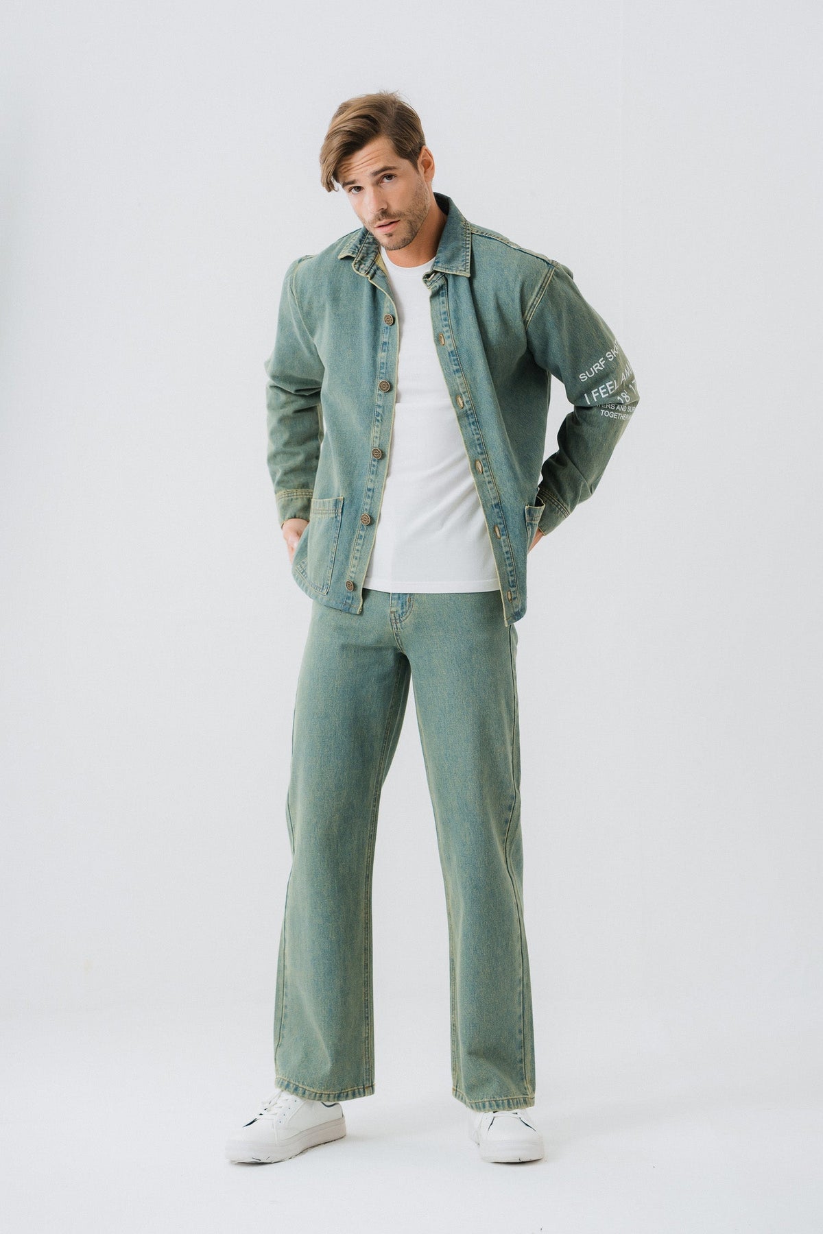 ND CITY™ Vintage Blue Denim Shirt
