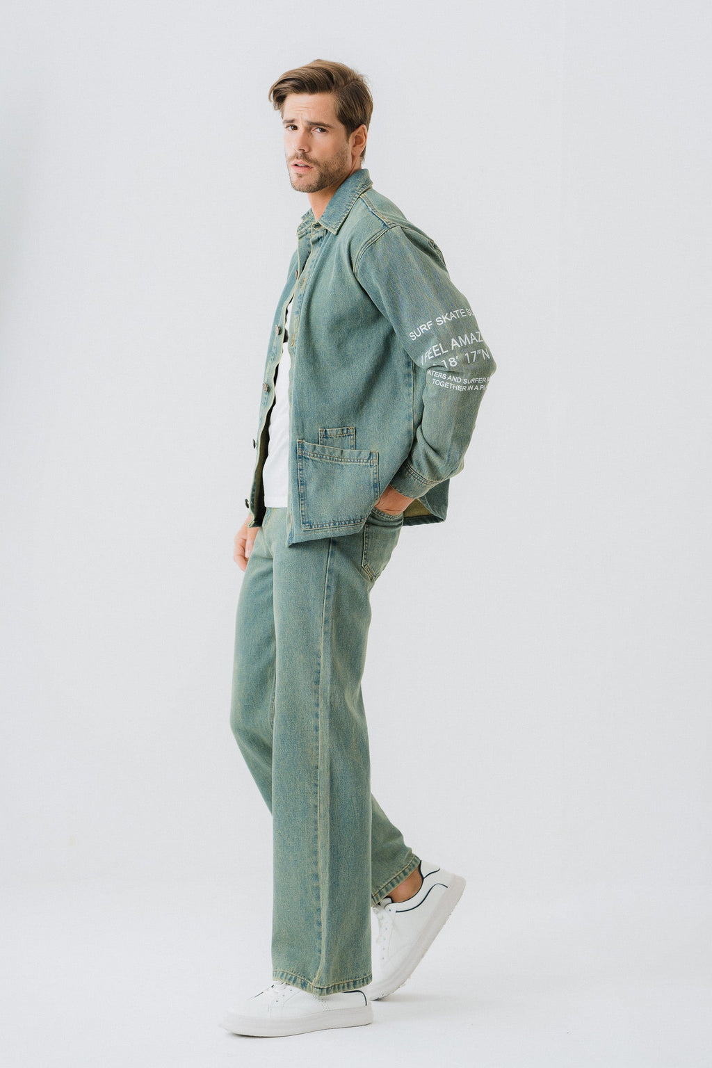 ND CITY™ Vintage Blue Denim Shirt