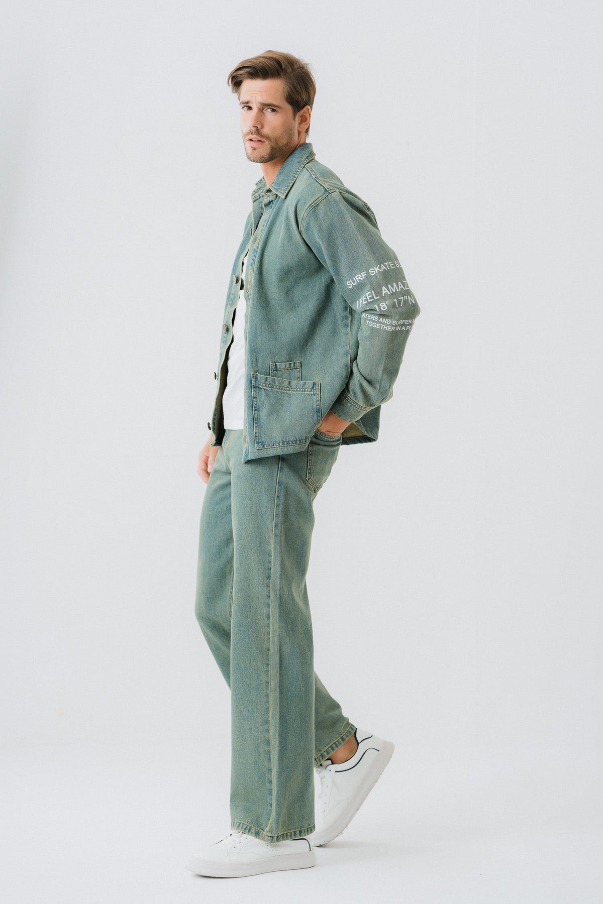 ND CITY™ Vintage Blue Denim Shirt
