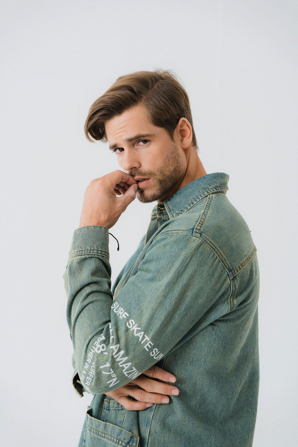 ND CITY™ Vintage Blue Denim Shirt