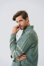 ND CITY™ Vintage Blue Denim Shirt