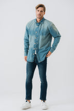 ND CITY™ Vintage Wash Denim Shirt