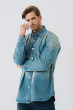 ND CITY™ Vintage Wash Denim Shirt