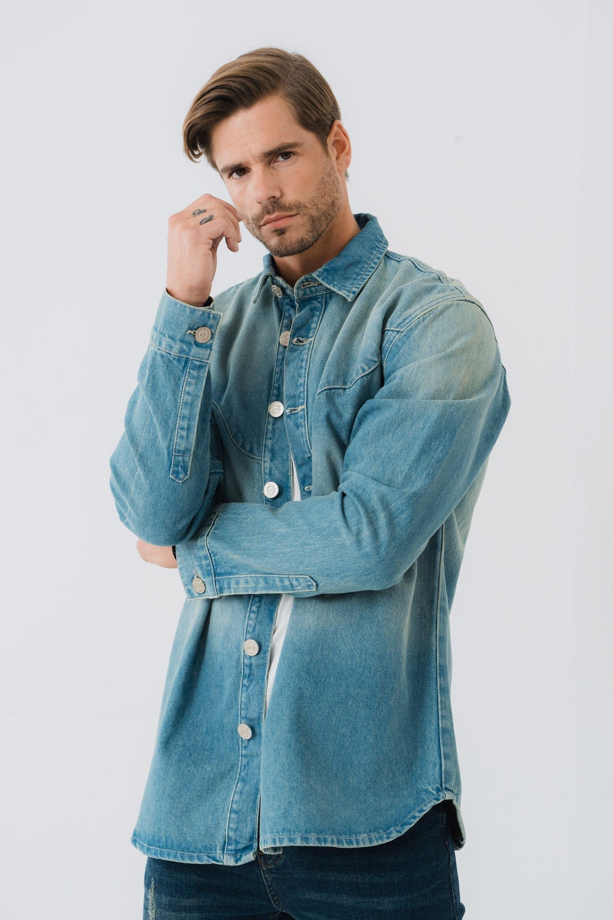 ND CITY™ Vintage Wash Denim Shirt