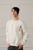 ND CITY™ White Relaxed Fit Graphic Sweatshirt