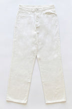 ND CITY™ White Straight Fit Denim Jeans