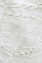 ND CITY™ White Straight Fit Denim Jeans