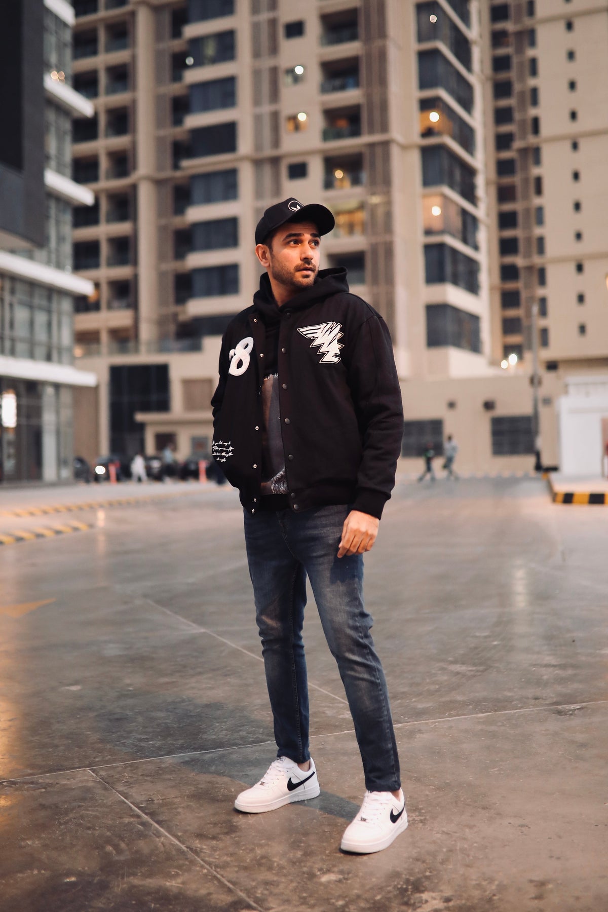 REPRESENT Evo Legacy : Unisex Black Varsity Jacket
